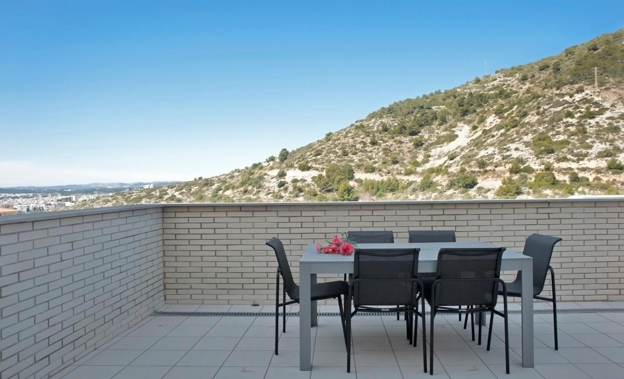 Апартаменти Duplex Moderno 3 Hab Parking, Vistas Al Mar Y Terraza Сіджас Екстер'єр фото